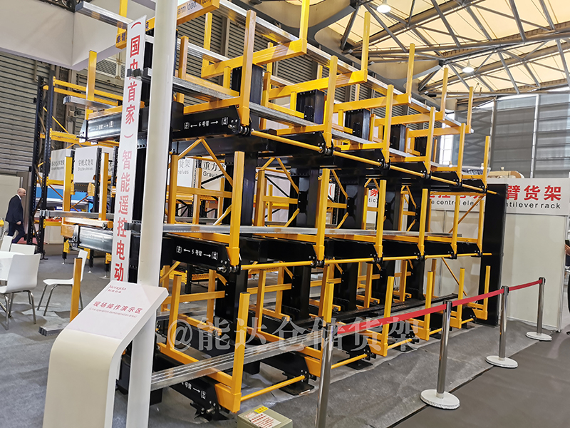 遥控电动伸缩悬臂货架