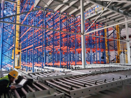 堆垛机立体仓库应用案例：某钢铁集团智能原料及备件库